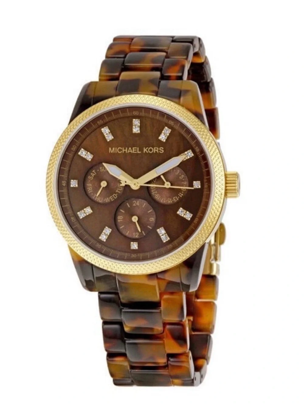 Michael Kors Watch • Tortoise Shell w/Swarovski Crystals